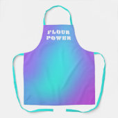 Paars Schort Blauwgroen gradiënt van meel (Voorkant)