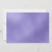 Paars Script 'Fifty & Fabulous' 50e Verjaardag Fot Kaart (Achterkant)