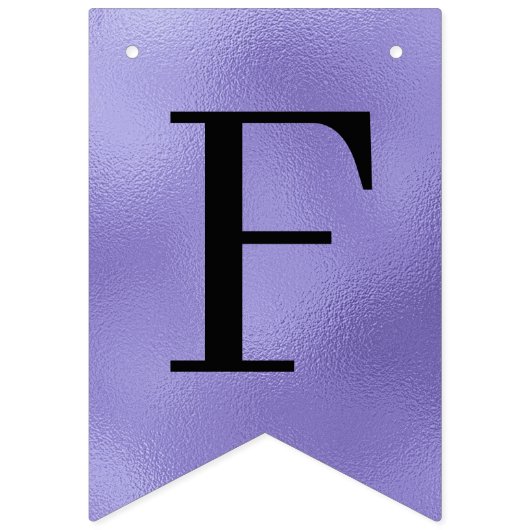 Paars script 'Vijftig & Fantastisch' 50ste verjaar Vlaggetjes (Tweede vlag)