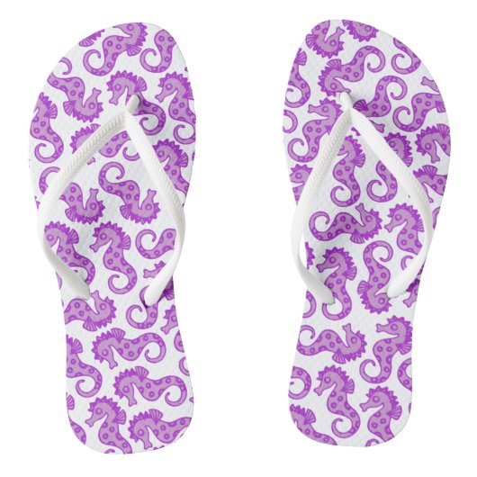 Paars Seahorse Teenslippers (Voetbed)