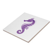 Paars Seahorse Tegeltje (Zijkant)