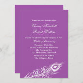 Paars Shake your Tail Feathers Weddenschap Kaart (Voorkant / Achterkant)
