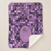 Paars Sherpa Deken (Voorkant)