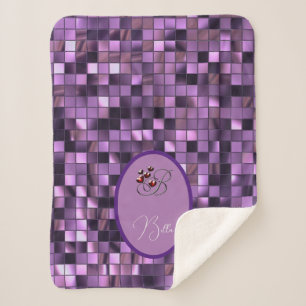 Paars Sherpa Deken