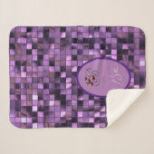 Paars Sherpa Deken (Voorkant (horizontaal))