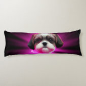 Paars Shih Tzu Lichaamskussen (Achterkant)