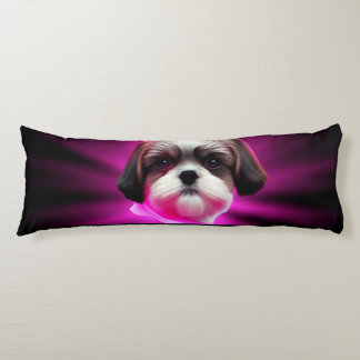 Paars Shih Tzu Lichaamskussen