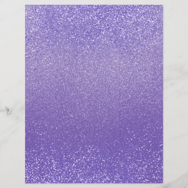 Paars Shimmer Glitter Dust Scrapbook Paper (Voorkant)