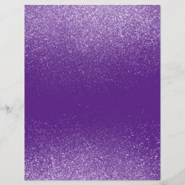 Paars Shimmer Glitter Dust Scrapbook Paper