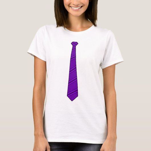 Paars Shirt Necktie (Voorkant)