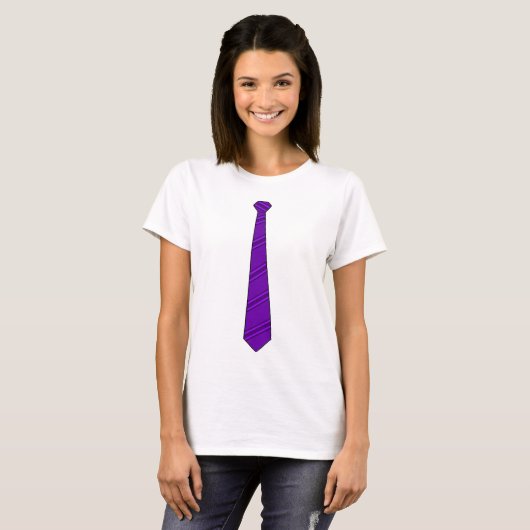 Paars Shirt Necktie (Voorkant volledig)