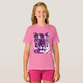 Paars Shirt Tiger (Voorkant volledig)