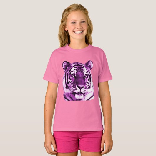 Paars Shirt Tiger (Voorkant volledig)