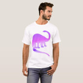Paars Shirt van Apatosaurus (Brontosaurus) (Voorkant volledig)