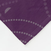Paars silhouet fleece deken (Hoek)