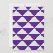 Paars Silver Afstudeerder Partij Vet Afstuderen Kaart (Achterkant)