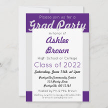 Paars Silver Afstudeerder Partij Vet Afstuderen