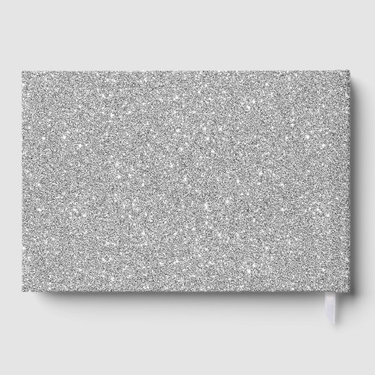 Paars Silver Glitter Swirl Damask Bat Mitzvah Gastenboek (Achterkant)