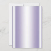 Paars Silver Tutu Princess Baby shower Kaart (Achterkant)