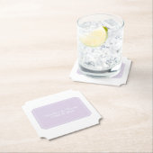 Paars simpply Elegant Wedding Kartonnen Onderzetters (Insitu)