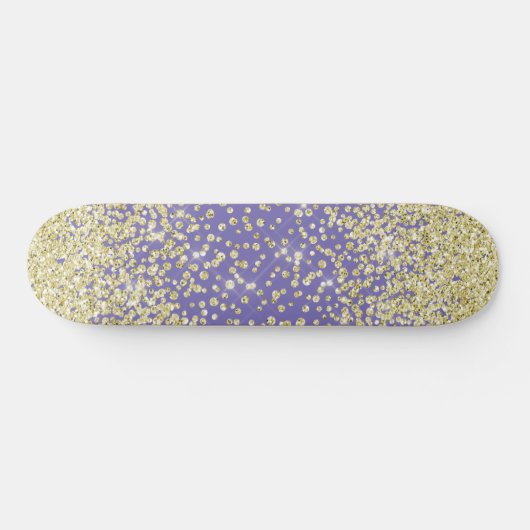 Paars skateboard van Sparkle Glitter (Horizontaal)