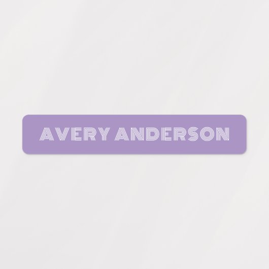 Paars Skinny - Schuurbestendig Kind Labels (Design 2)