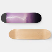 Paars Sky Lightning Storm Persoonlijk Skateboard (Horizontaal)