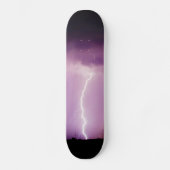 Paars Sky Lightning Storm Persoonlijk Skateboard (Voorkant)