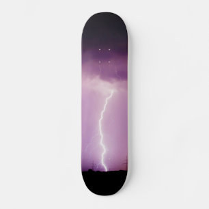 Paars Sky Lightning Storm Persoonlijk Skateboard