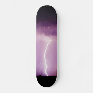Paars Sky Lightning Storm Persoonlijk Skateboard