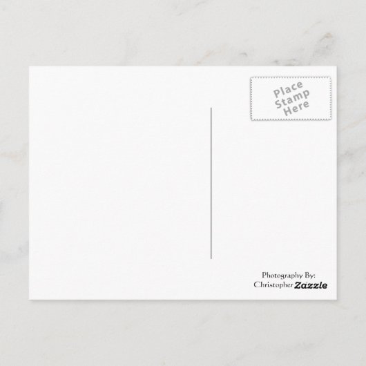 Paars Sky Sunset Briefkaart (Achterkant)