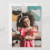 Paars slim als voorschoolse Afstuderen Kaart (Achterkant)