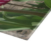 Paars snijplaat Tulpen Snijplank (Hoek)