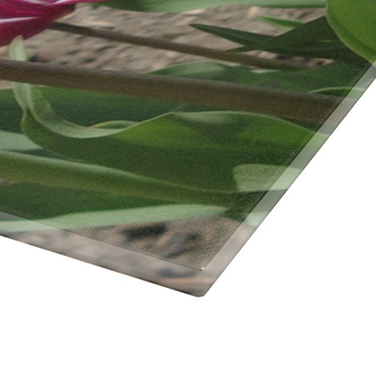 Paars snijplaat Tulpen Snijplank (Hoek)