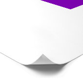 Paars Snowboard-Logo Poster (Hoek)