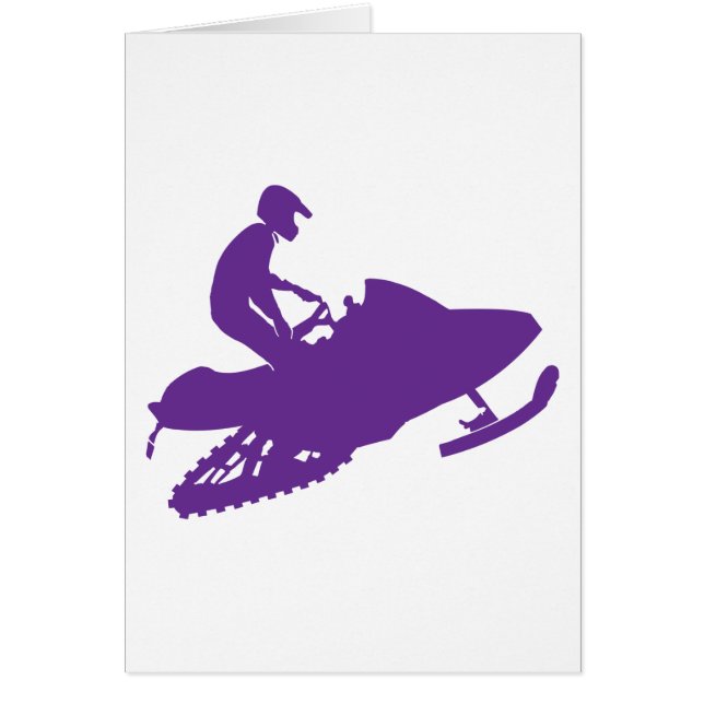 Paars-Snowmobiler (Voorkant)