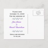 Paars sparen de Datum van de Sjabloon van de Beric (Achterkant)