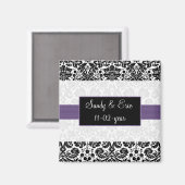 paars Sparen de datummagneet Magneet (Voorkant / Achterkant)