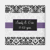 paars Sparen de datummagneet Magneet (Voorkant)