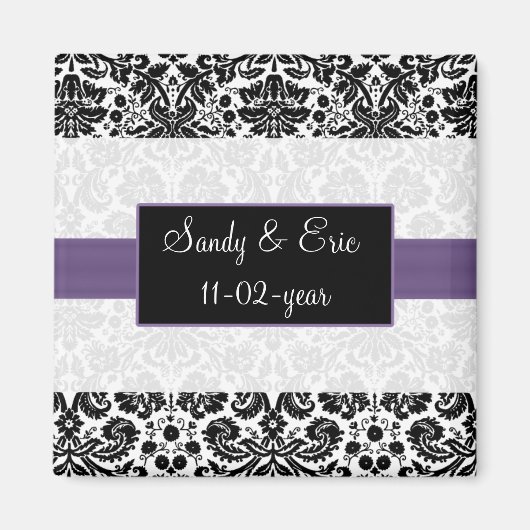 paars Sparen de datummagneet Magneet (Voorkant)