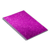 Paars Sparkly Glitter Notitieboek (Rechterzijde)