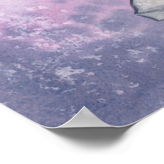 Paars Sphere Fairy Fantasy Poster (Hoek)