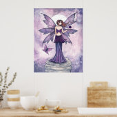 Paars Sphere Fairy Fantasy Poster (Keuken)