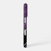 Paars Spinnenweb Patroon Aangepaste Naam & Schedel iPhone 16 Hoesje (Rechterkant)