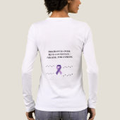 Paars Spirit Mastcelbewustzijn Tri-Blend Shirt (Achterkant)