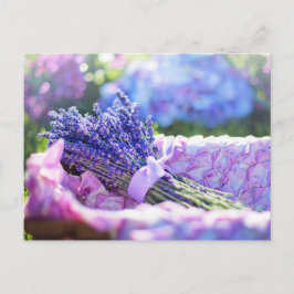 Paars Spring Meadow Briefkaart lavender Basket