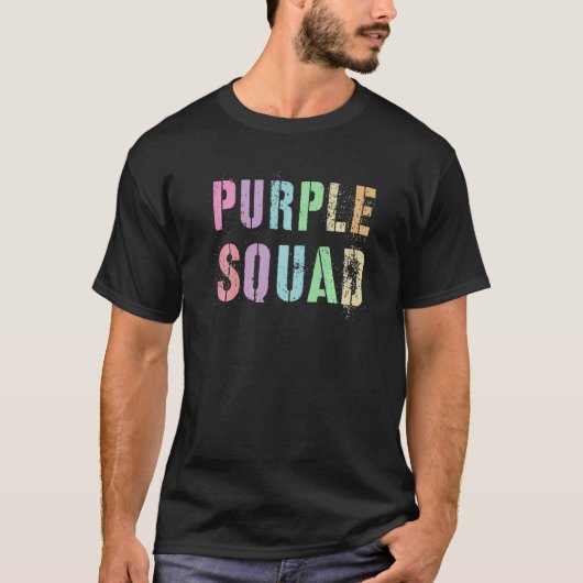 Paars-Squad War Game Winners Draag Team Co T-shirt (Voorkant)
