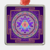 Paars Sri Yantra Ornament (Voorkant)