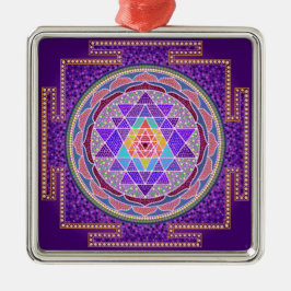 Paars Sri Yantra Ornament
