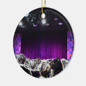 Paars-stage gesolariseerd theaterontwerp keramisch ornament (Links)